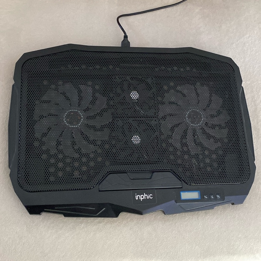 INPHIC Laptop Cooling Pad, INPHIC Super Quiet Dual Fan Laptop Cooler